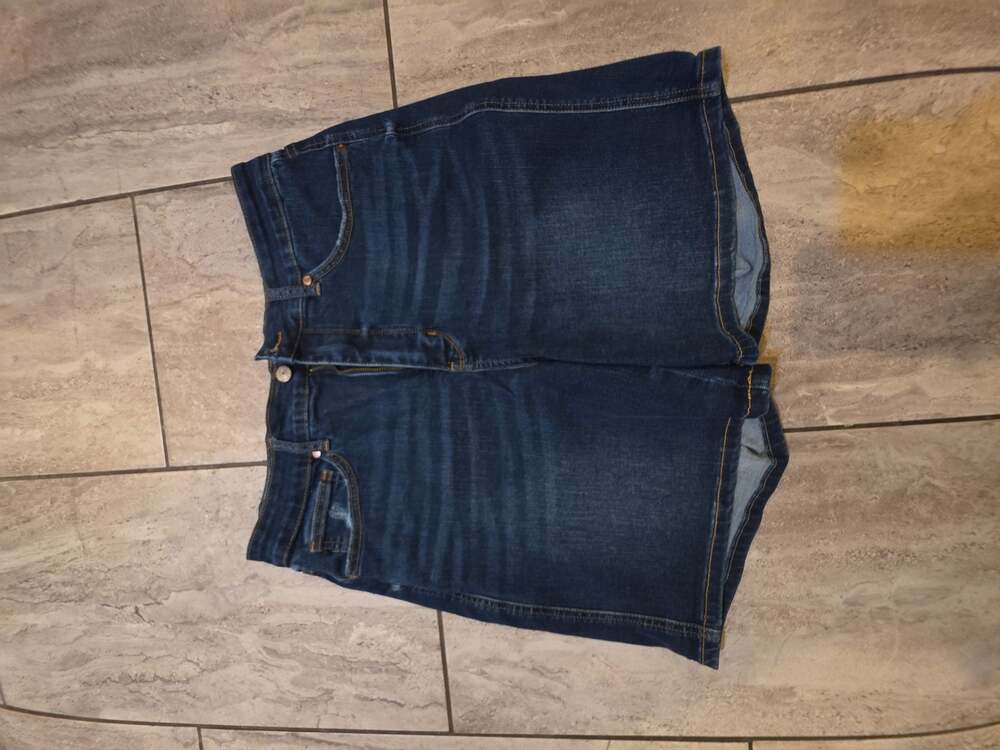 Judy Blue Denim Shorts Women's Size 1XL A-Line Mid Rise Dark Wash with Pockets